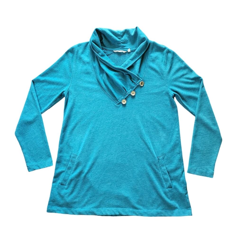 Soft Surroundings Westminster sweatshirt spruce green size M